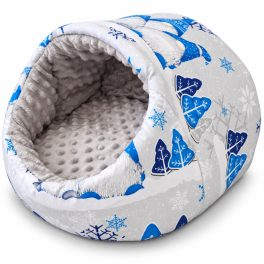 Kisállat papucs fekhely-kék manós