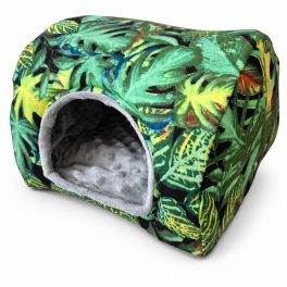 Kisállat mini henger fekhely- nyövény mintás